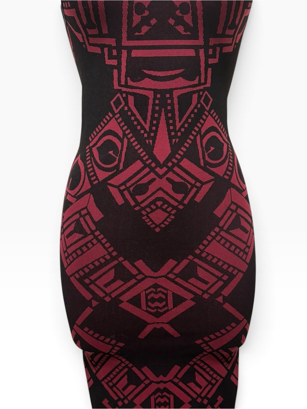 Free People Intimately "Only One" Bodycon Midi Dress - Raspberry Combo - Picture 3 of 5